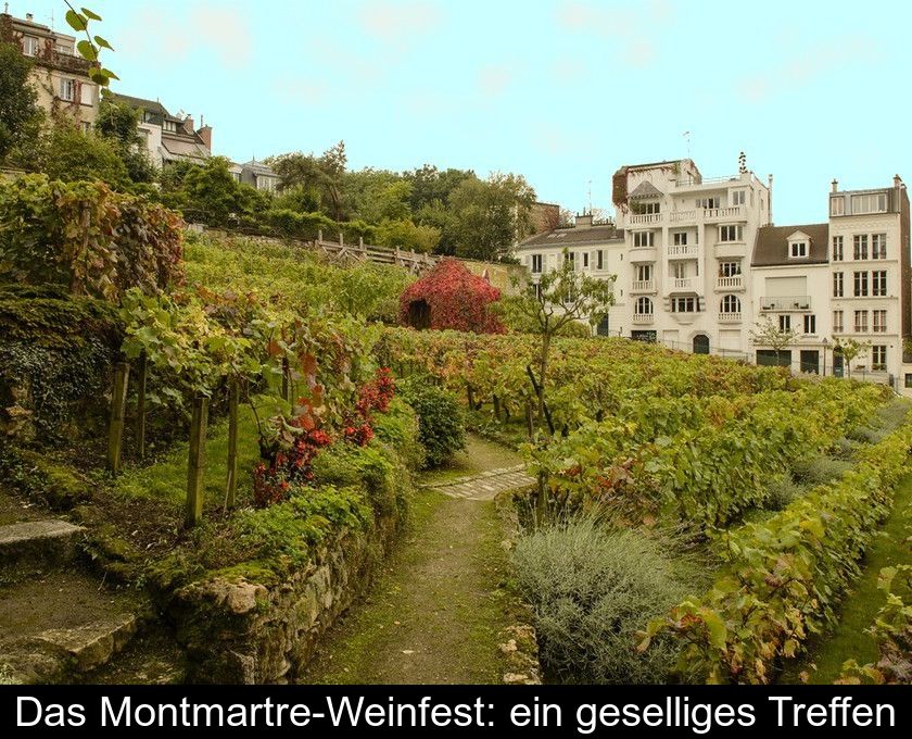 Das Montmartre-weinfest: Ein Geselliges Treffen
