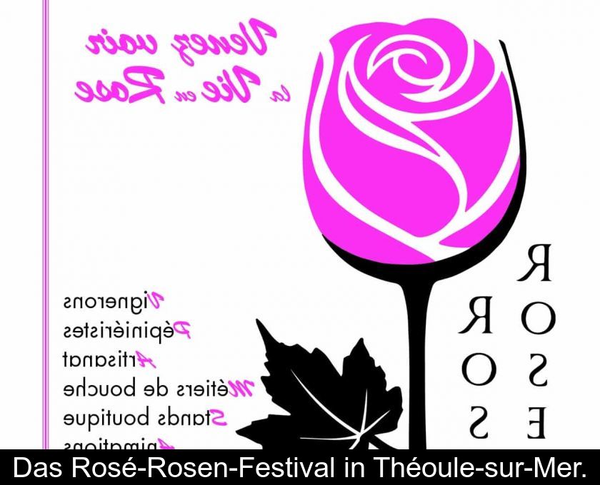 Das Rosé-rosen-festival In Théoule-sur-mer.