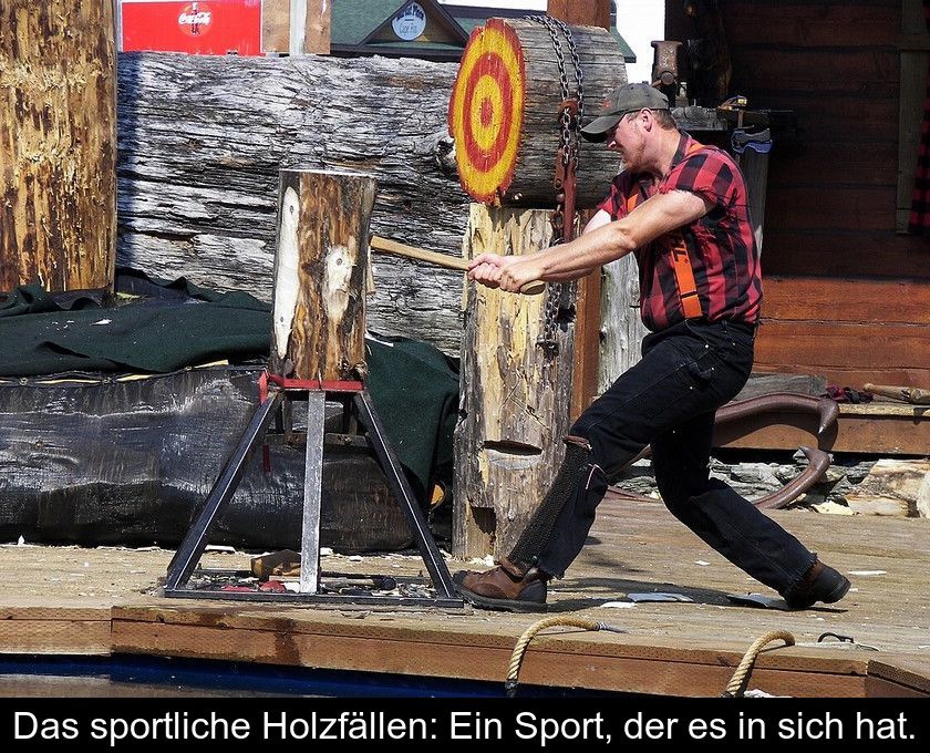 Das Sportliche Holzfällen: Ein Sport, Der Es In Sich Hat.