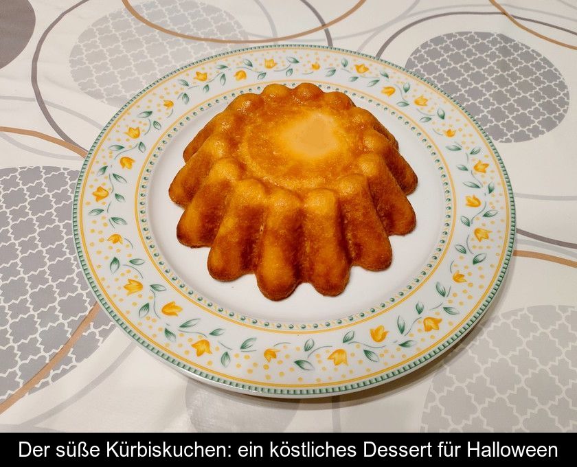 Der Süße Kürbiskuchen: Ein Köstliches Dessert Für Halloween