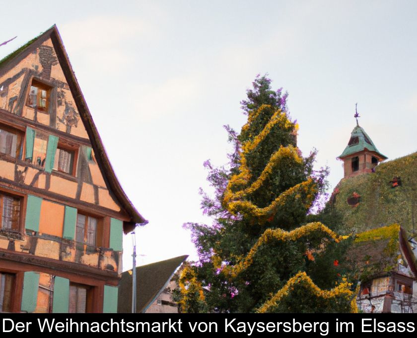 Der Weihnachtsmarkt Von Kaysersberg Im Elsass