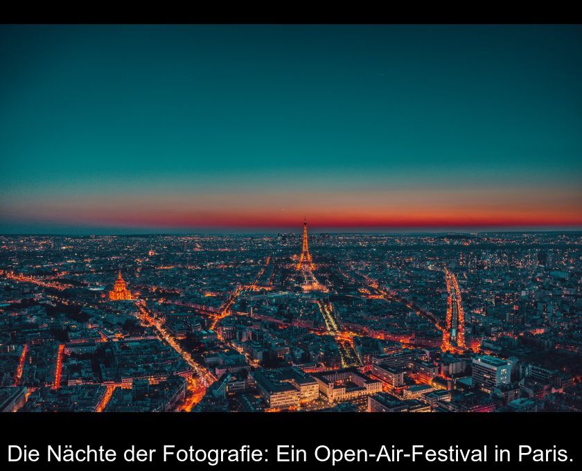 Die Nächte Der Fotografie: Ein Open-air-festival In Paris.