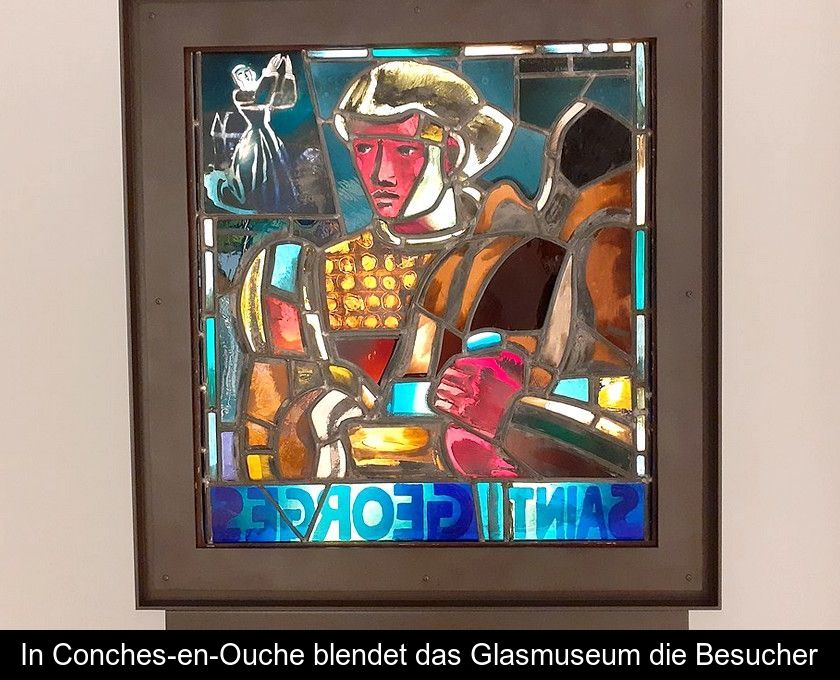 In Conches-en-ouche Blendet Das Glasmuseum Die Besucher