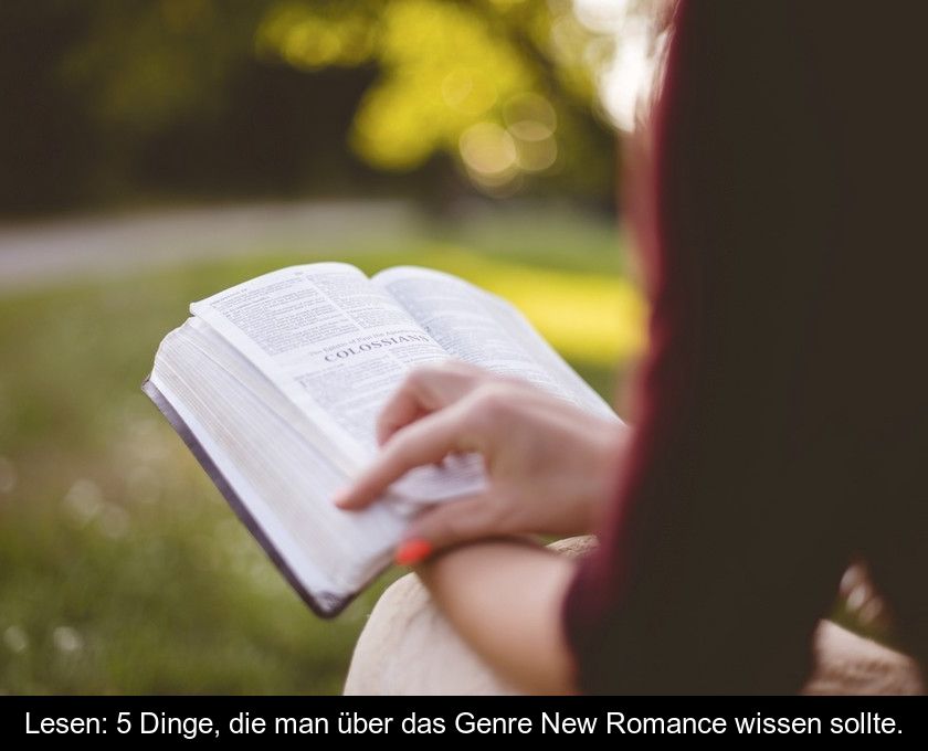 Lesen: 5 Dinge, Die Man über Das Genre New Romance Wissen Sollte.