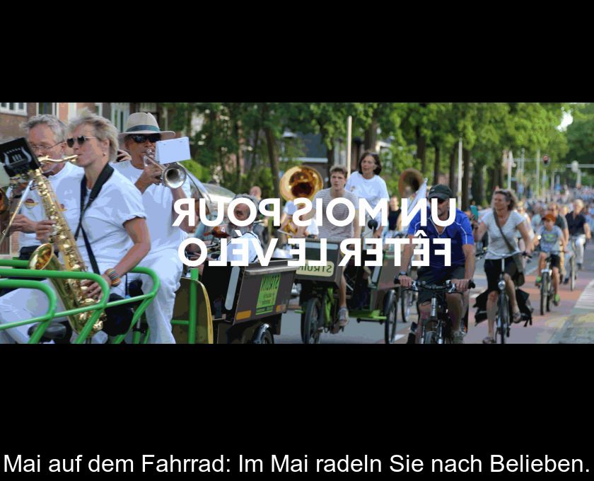 Mai Auf Dem Fahrrad: Im Mai Radeln Sie Nach Belieben.