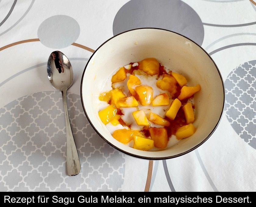 Rezept Für Sagu Gula Melaka: Ein Malaysisches Dessert.