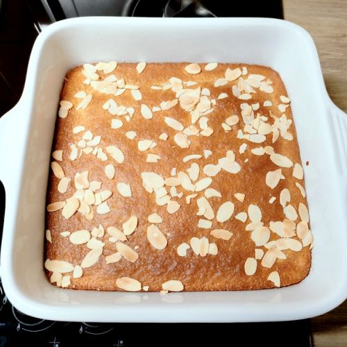 Der Mandelkuchen: ein einfaches und raffiniertes Rezept.